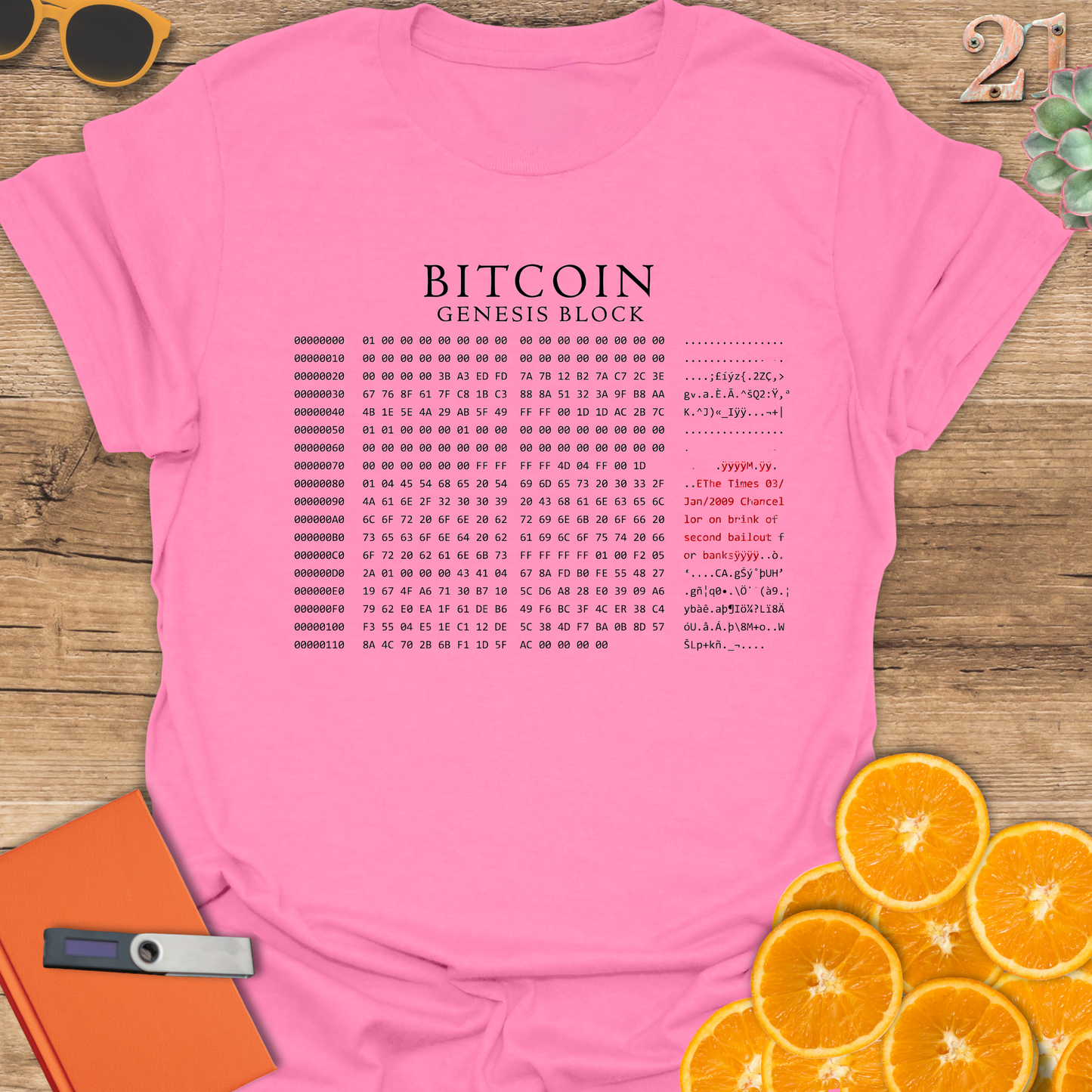 Bitcoin Genesis Block Unisex T-Shirt