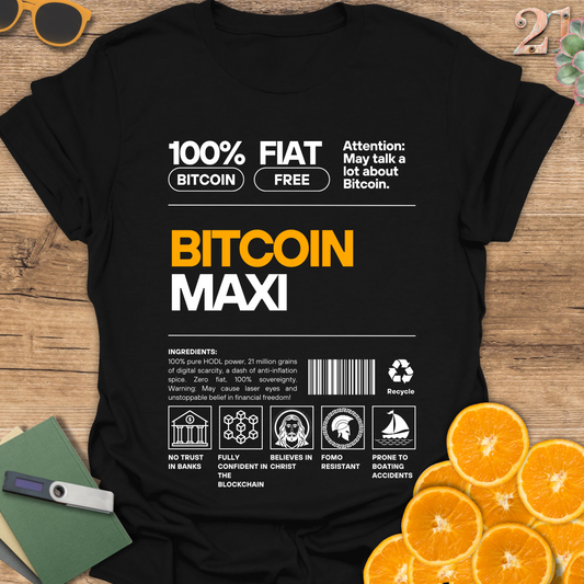 Funny Bitcoin Maxi Unisex T-Shirt