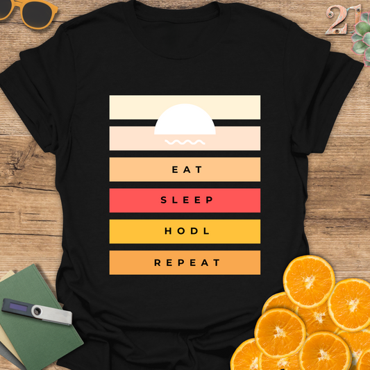 Eat, Sleep, HODL, Repeat T-Shirt