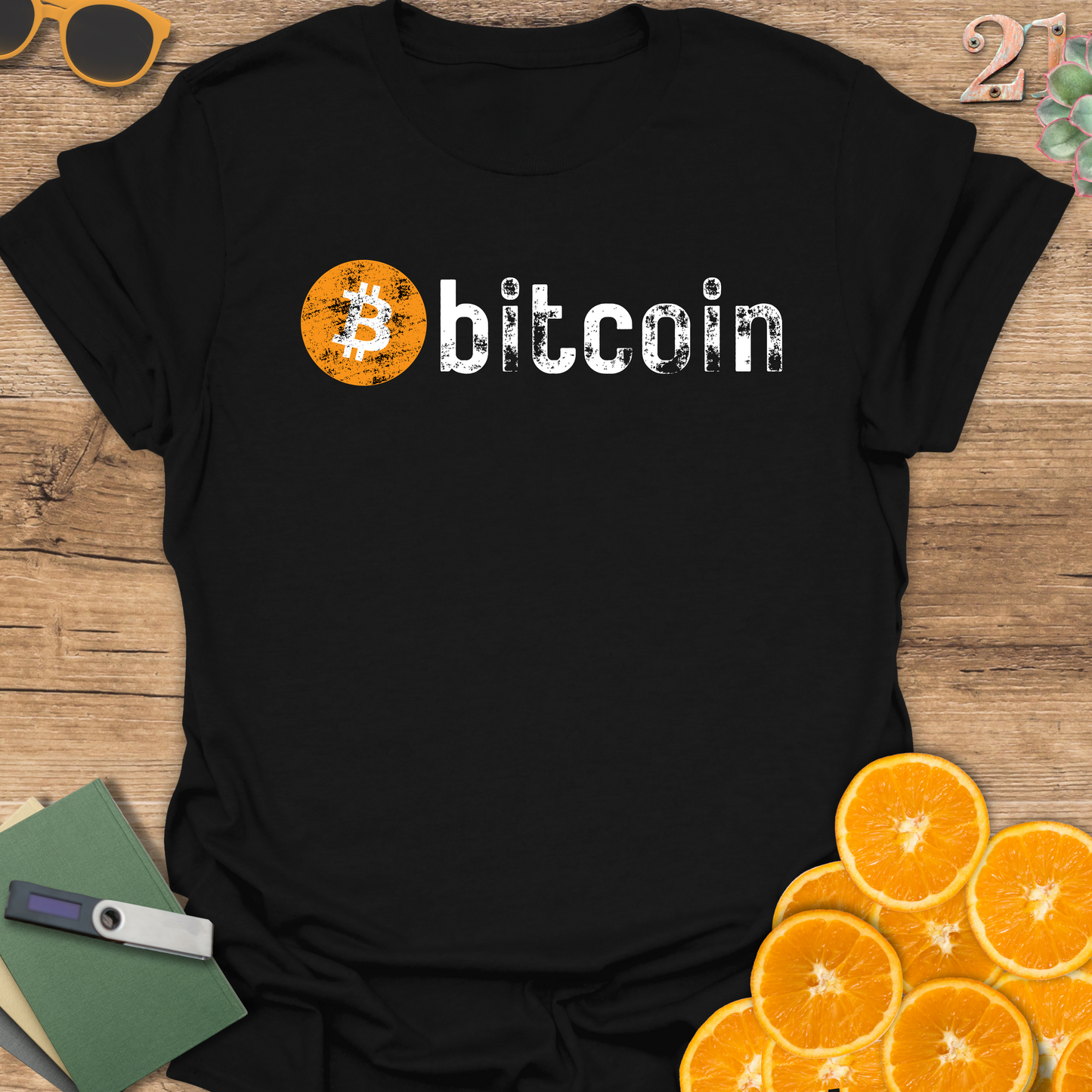 Bitcoin Grunge T-Shirt