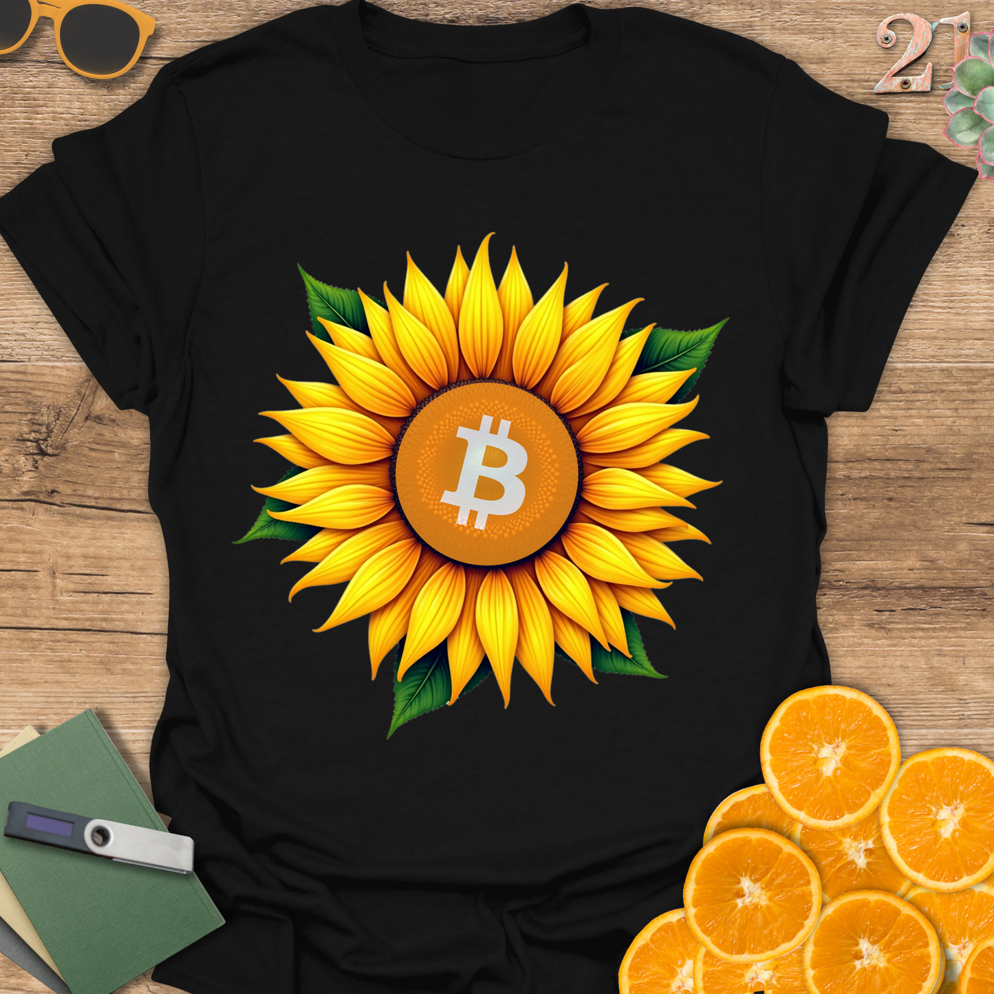 Sunflower Bitcoin T-Shirt