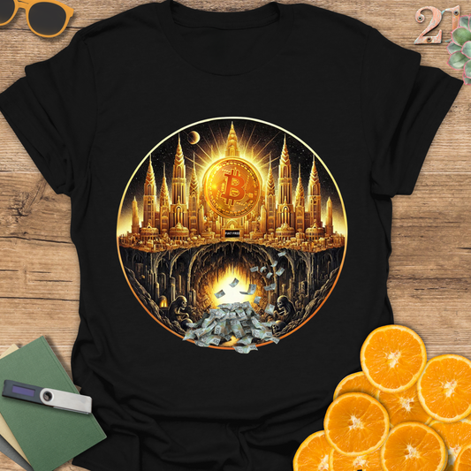 Bitcoin Utopia Fiat Dystopia, T-Shirt