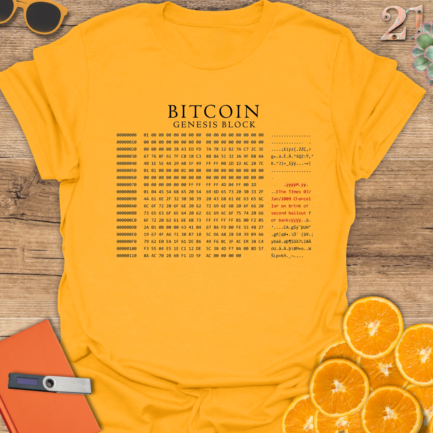 Bitcoin Genesis Block Unisex T-Shirt