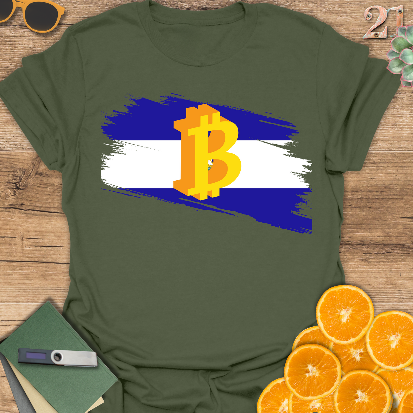 El Salvador, Bitcoin Country Unisex T-Shirt