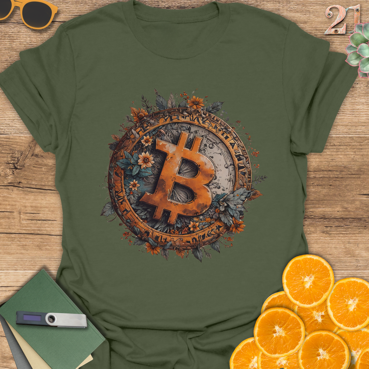 Bitcoin Foliage T-Shirt