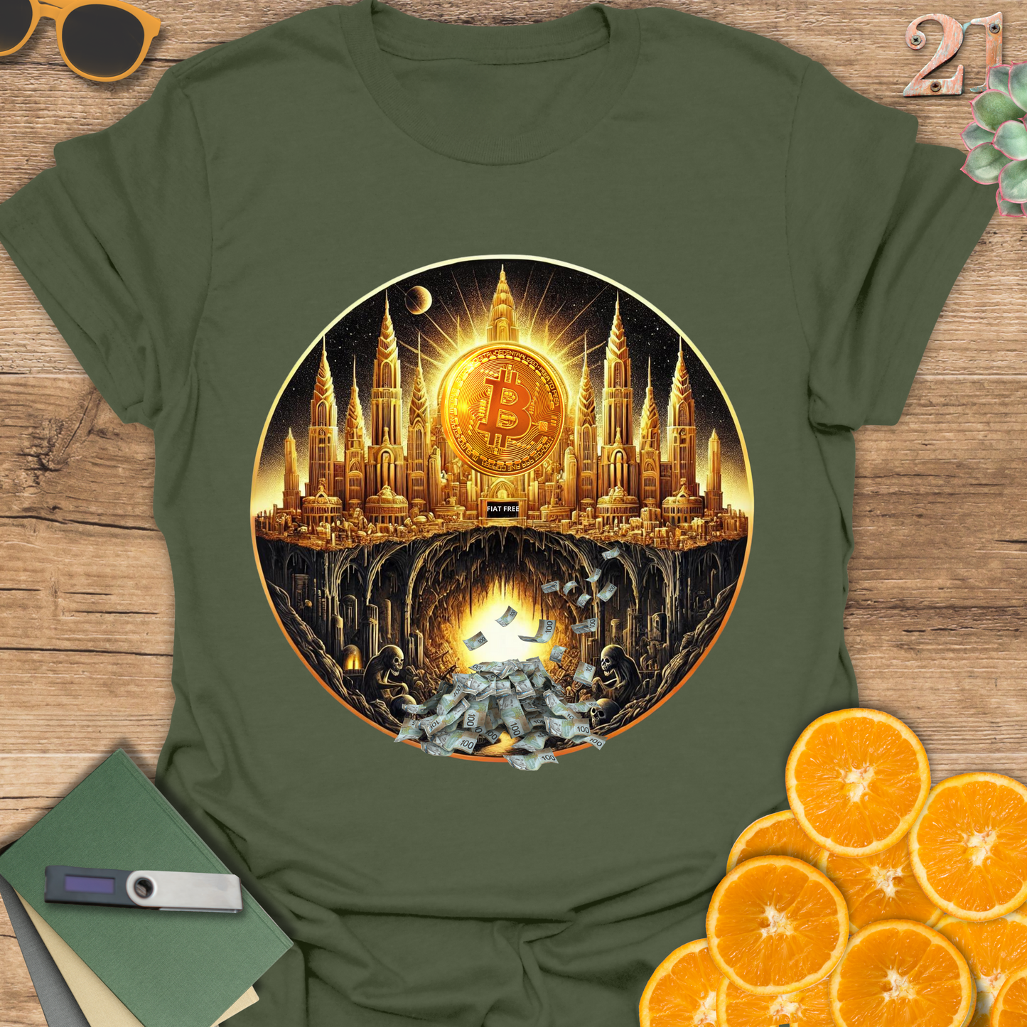 Bitcoin Utopia Fiat Dystopia, T-Shirt