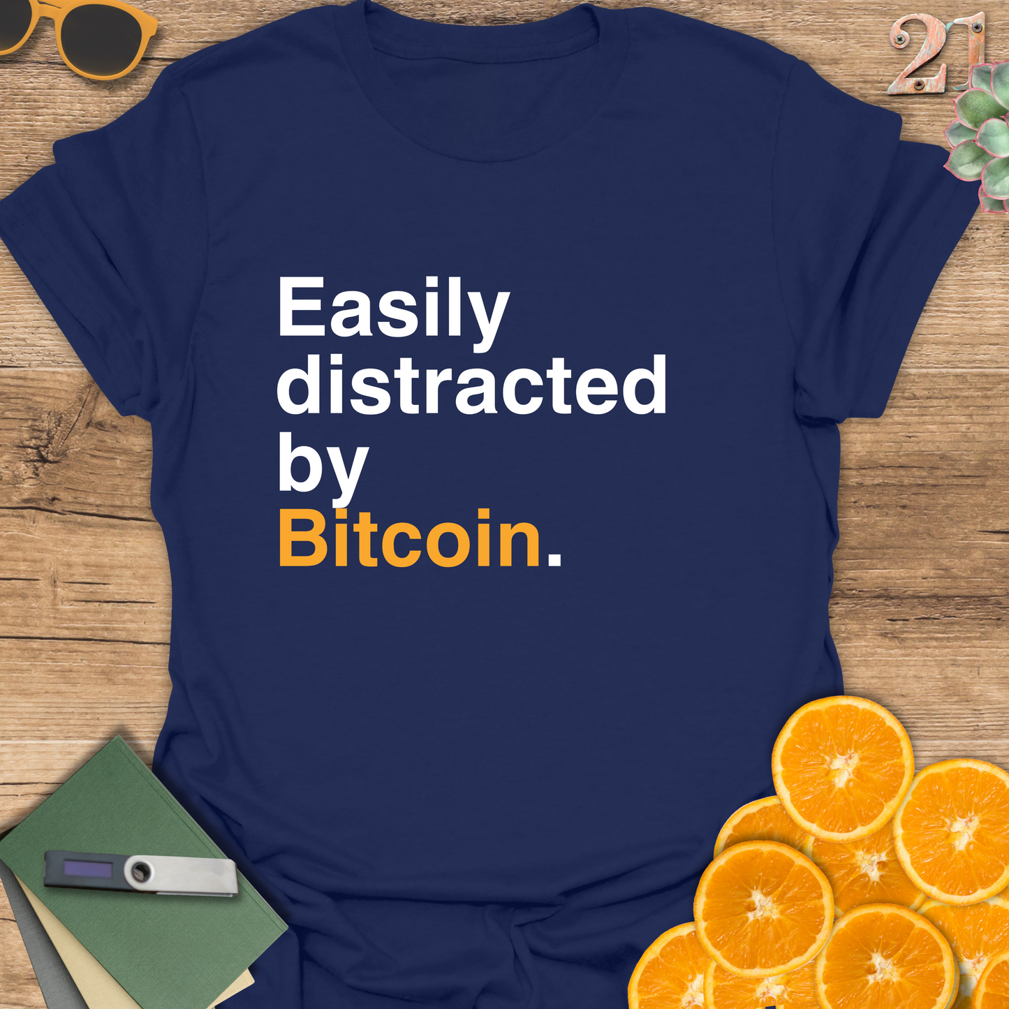 Easily distracted by Bitcoin T-Shirt