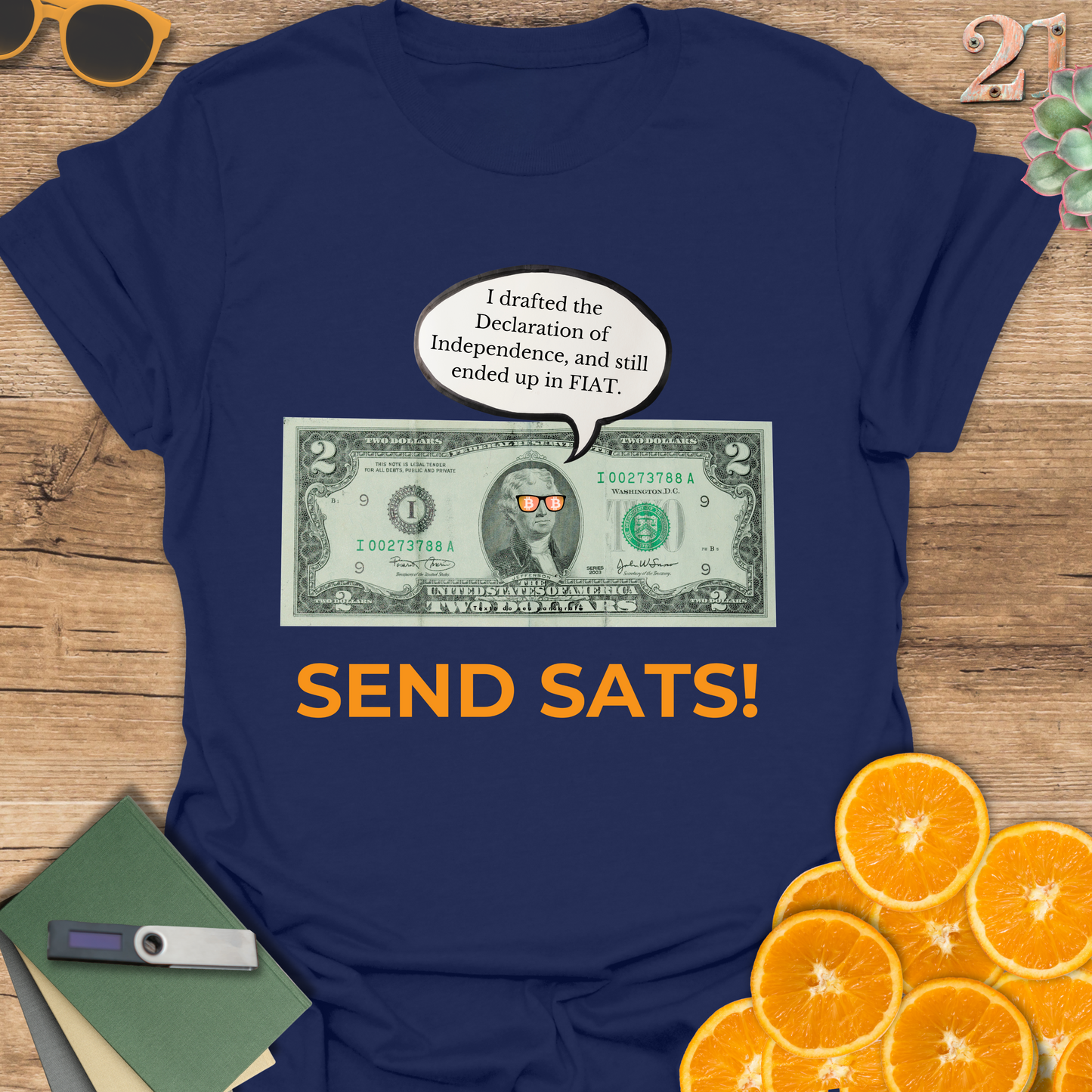 Funny Money Unisex T-Shirt - 'Send Sats' Design