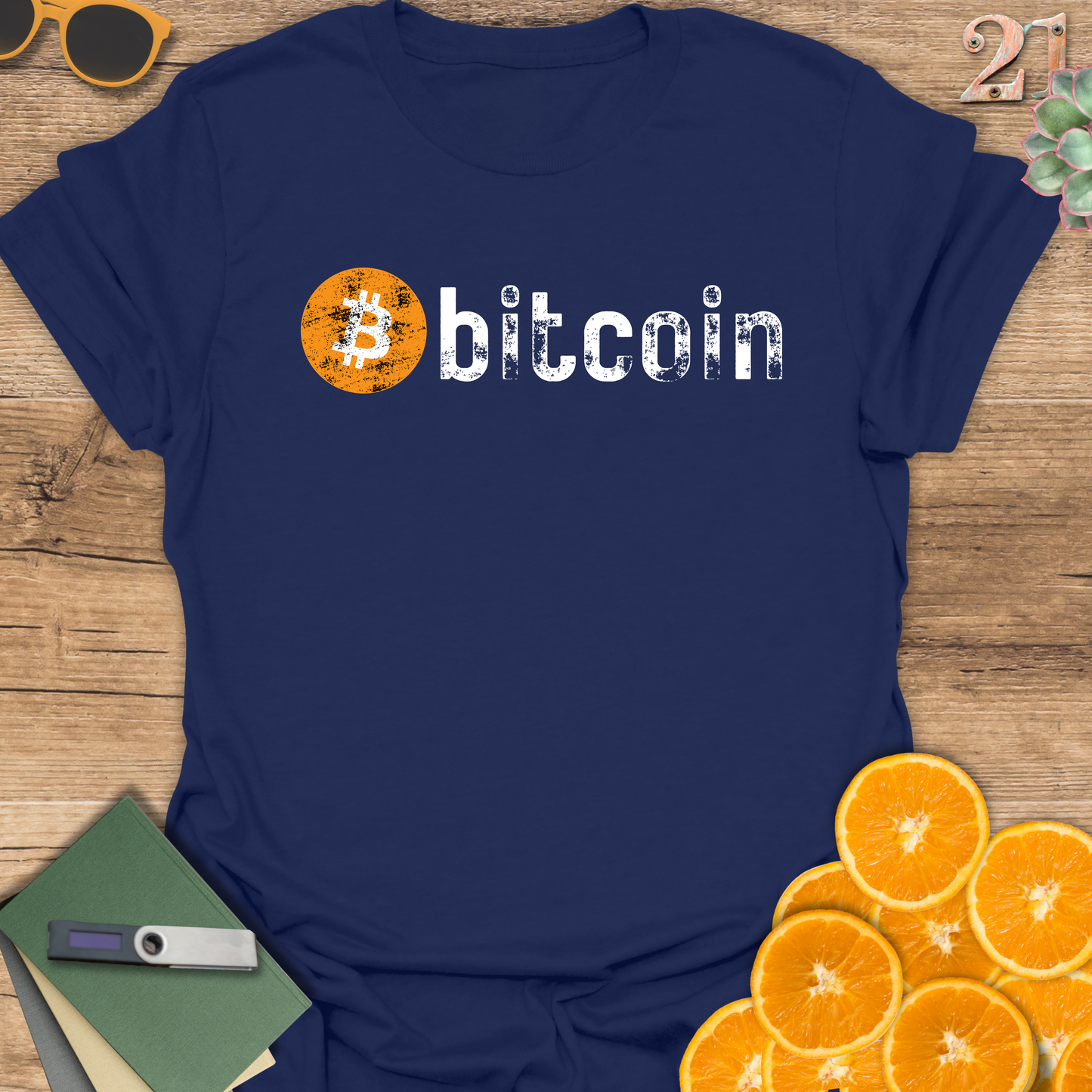 Bitcoin Grunge T-Shirt