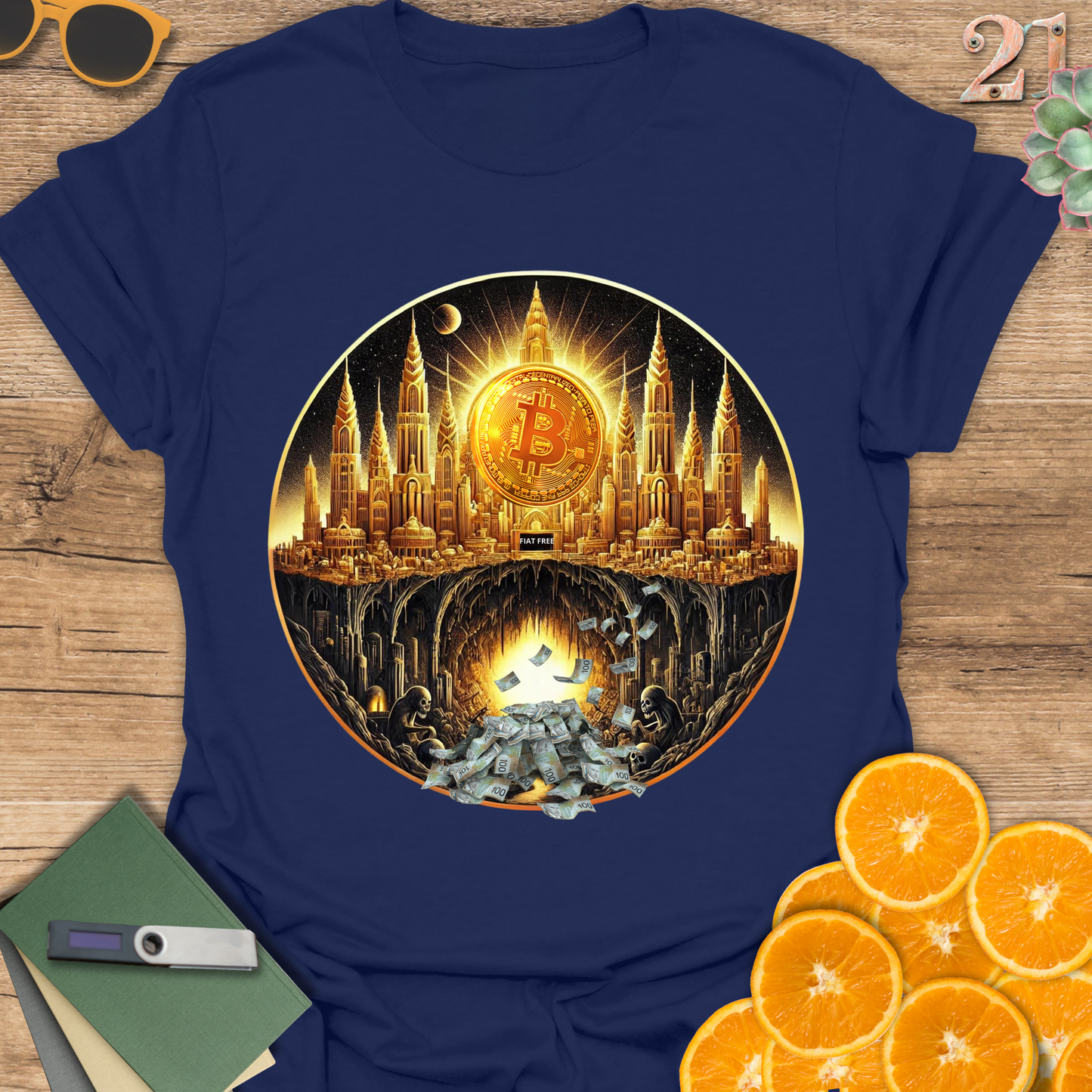 Bitcoin Utopia Fiat Dystopia, T-Shirt