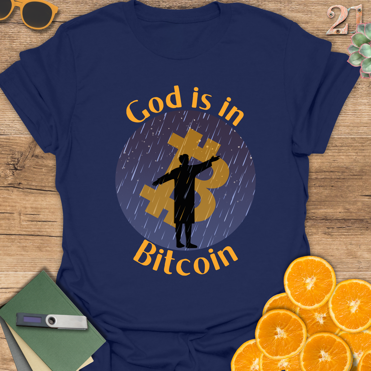 God is in Bitcoin T-Shirt