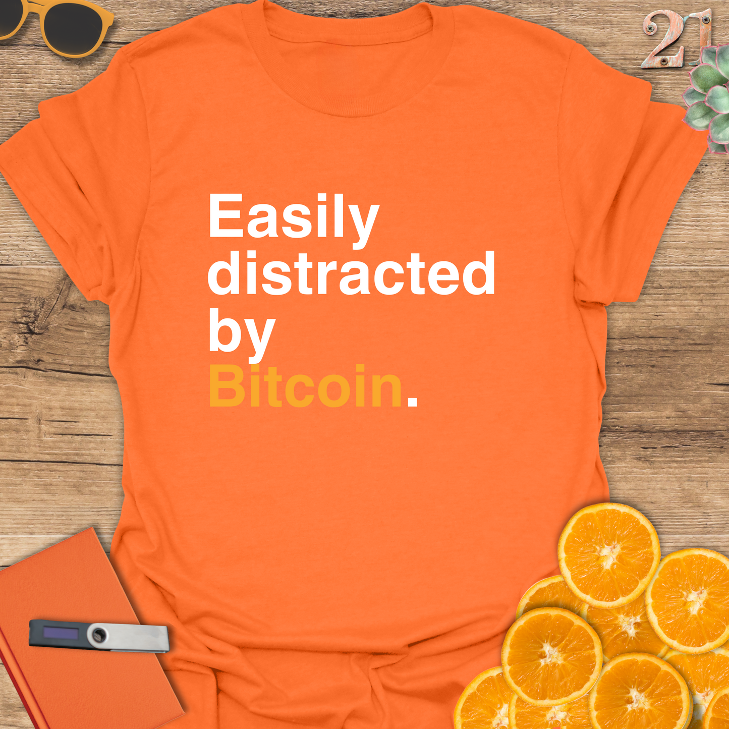 Easily distracted by Bitcoin T-Shirt