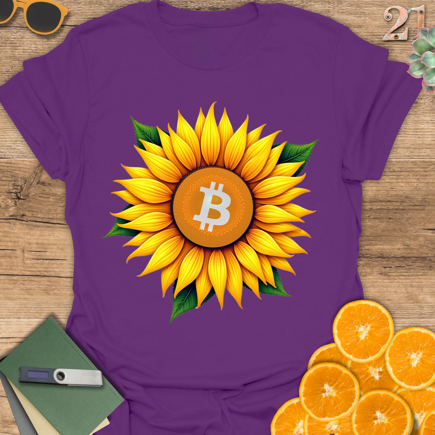 Sunflower Bitcoin T-Shirt