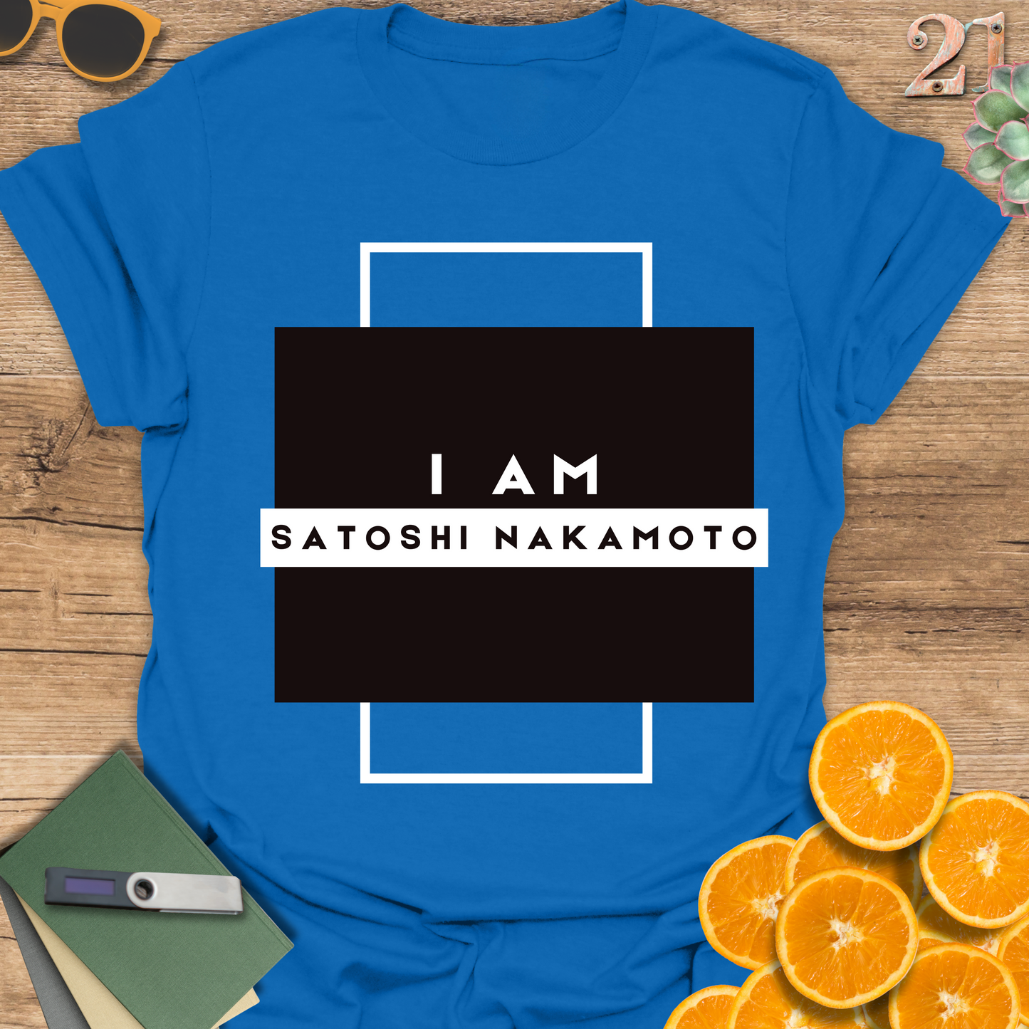 I am Satoshi Nakamoto, minimal T-Shirt