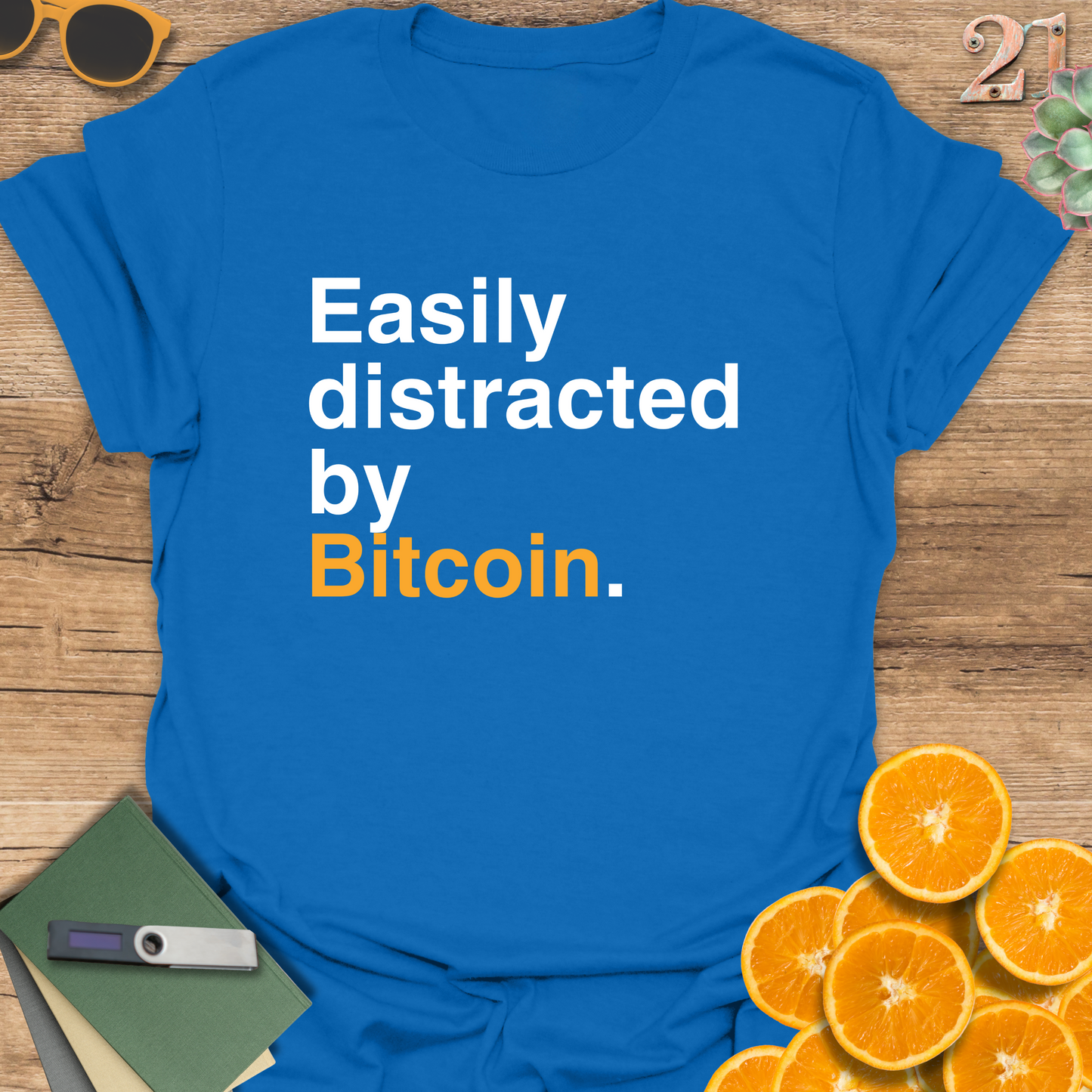 Easily distracted by Bitcoin T-Shirt