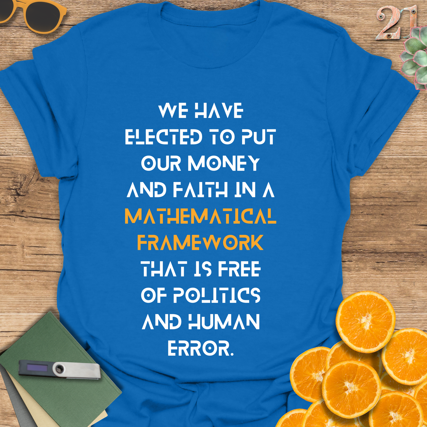 Bitcoin quotes Unisex T-Shirt with Quote