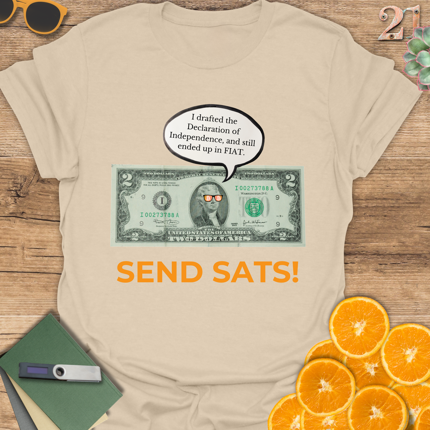 Funny Money Unisex T-Shirt - 'Send Sats' Design