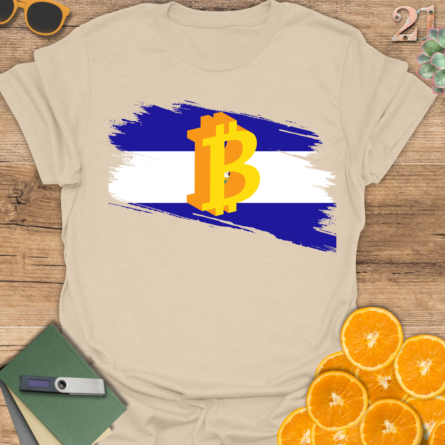 El Salvador, Bitcoin Country Unisex T-Shirt