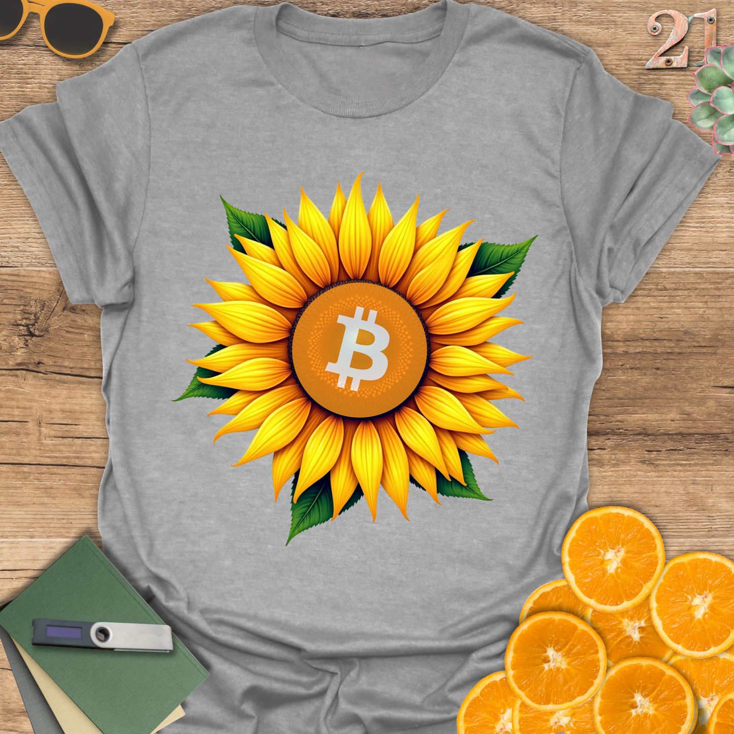 Sunflower Bitcoin T-Shirt