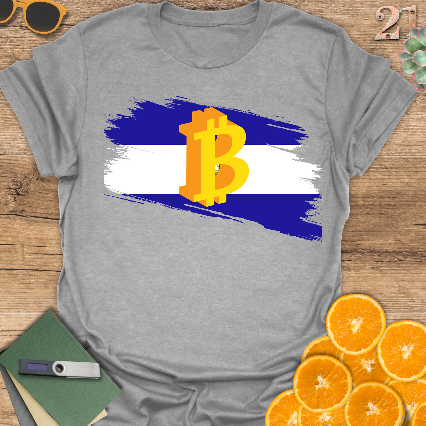 El Salvador, Bitcoin Country Unisex T-Shirt