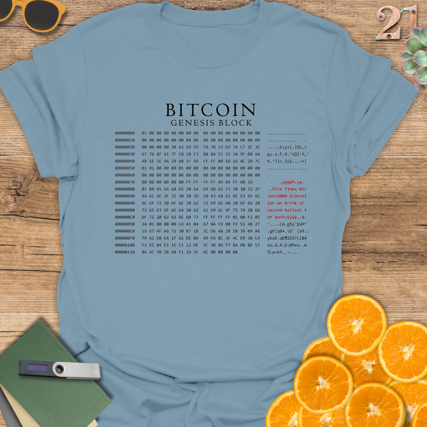 Bitcoin Genesis Block Unisex T-Shirt