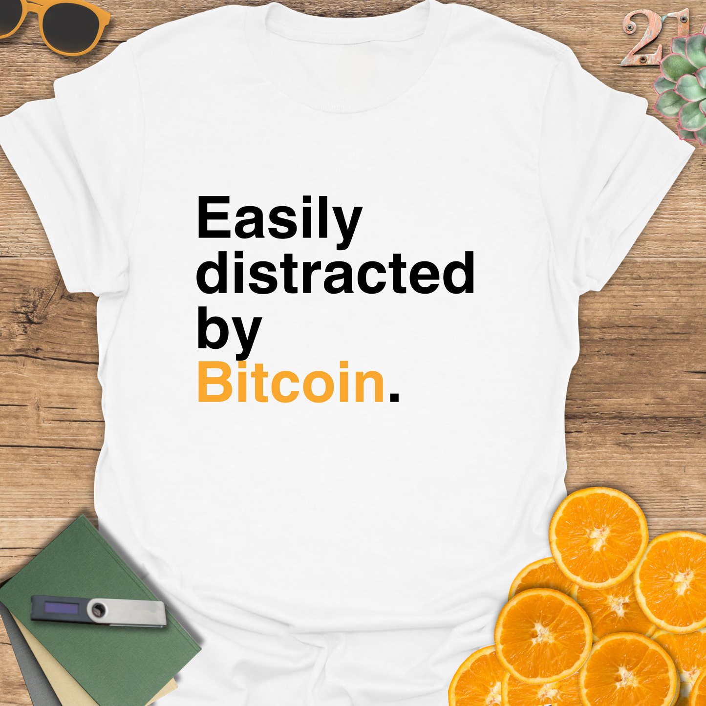 Easily distracted by Bitcoin T-Shirt