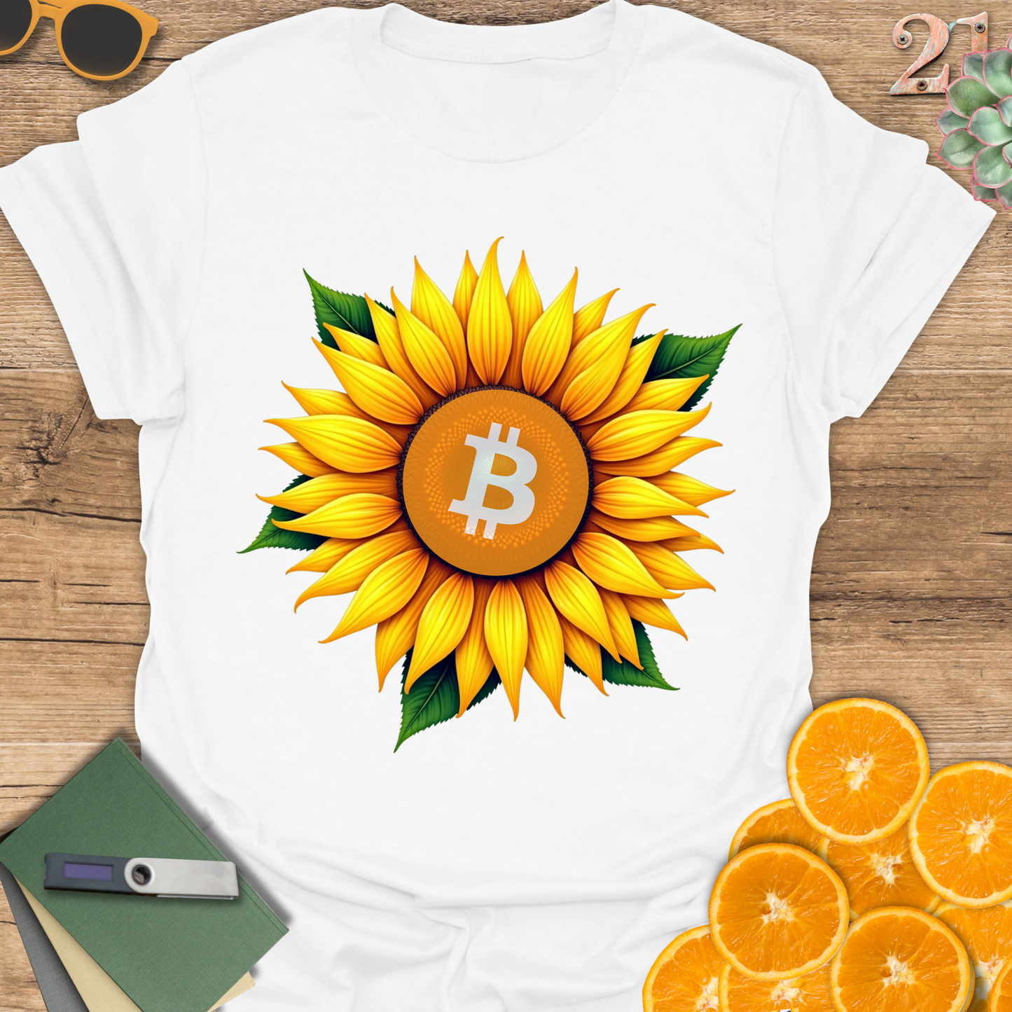 Sunflower Bitcoin T-Shirt