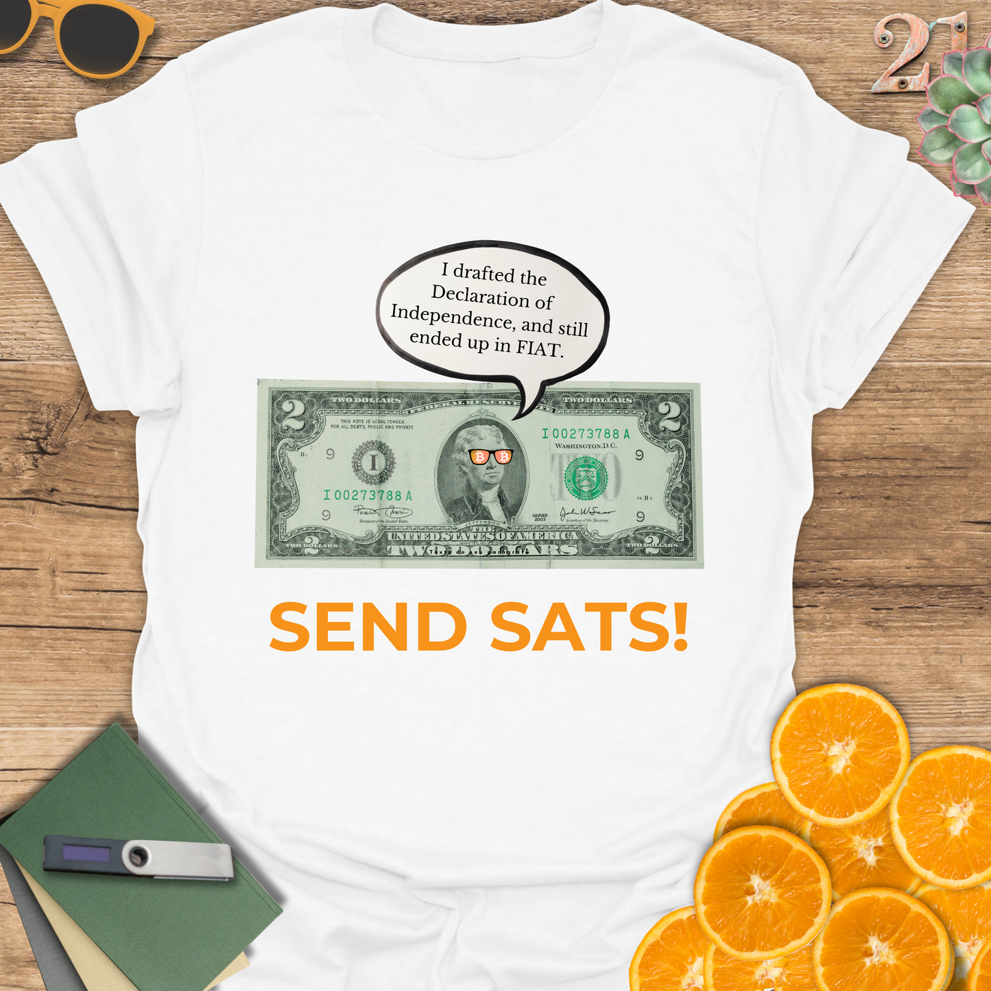 Funny Money Unisex T-Shirt - 'Send Sats' Design