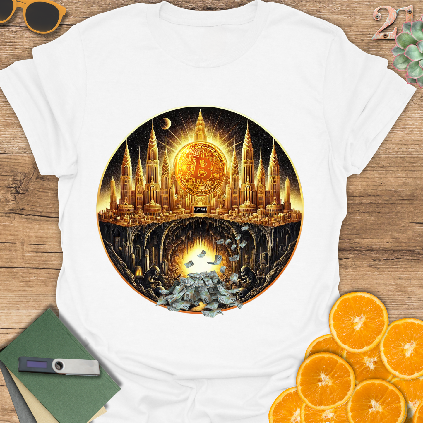 Bitcoin Utopia Fiat Dystopia, T-Shirt