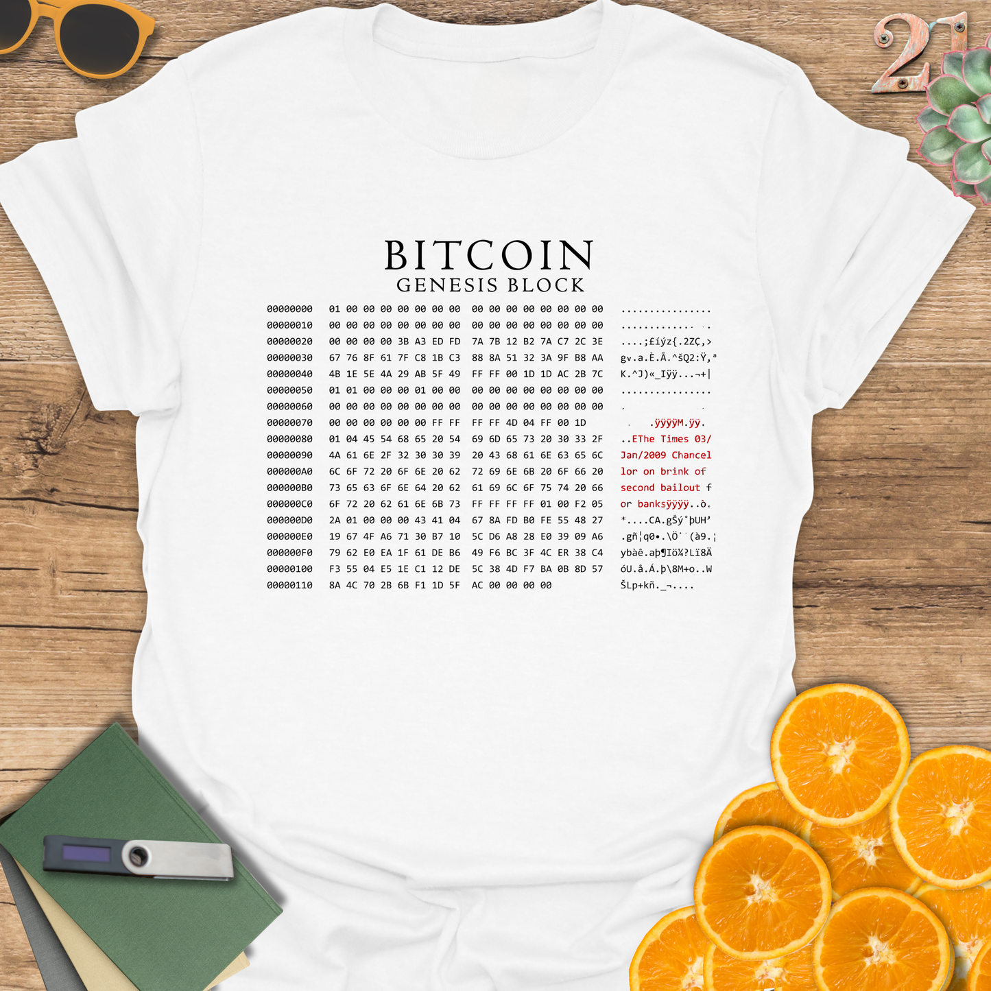 Bitcoin Genesis Block Unisex T-Shirt