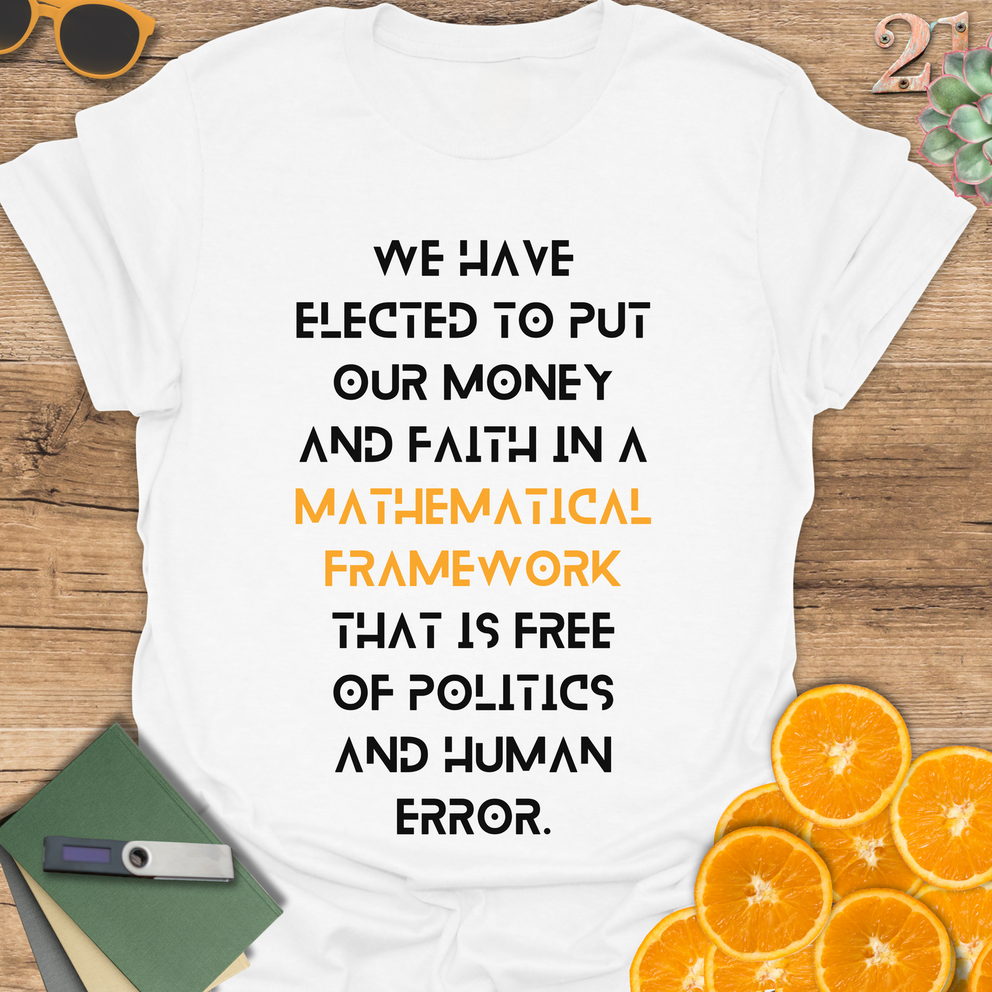 Bitcoin quotes Unisex T-Shirt with Quote