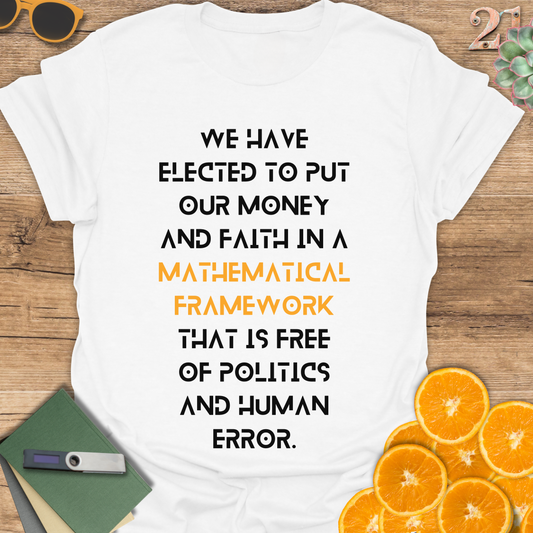 Bitcoin quotes Unisex T-Shirt with Quote